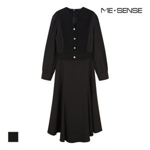 [미센스] 니트배색 원피스_MB4XOPMD04Z