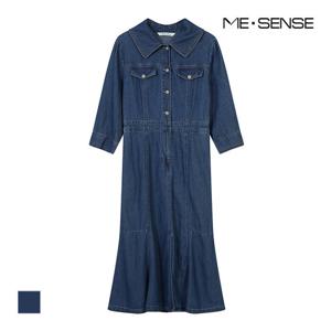[미센스] 데님 카라 원피스_MB38DOM201Z