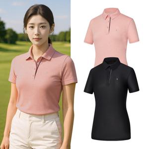 비티알 여성 골프웨어 여름 반팔 베이직 카라 티셔츠 BSC053TT8W