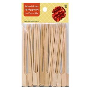 대나무 손잡이꼬지 15cm 30매 절약형