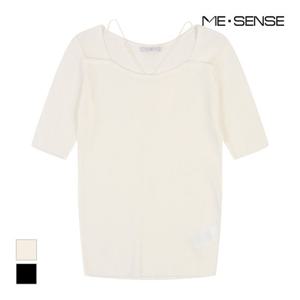 [미센스] 베스트 반팔 니트_MB46KNM612Z