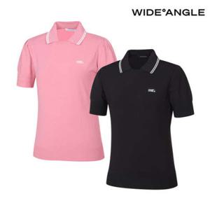 [와이드앵글]  WWU24K51  CO 간절기 반팔 폴로 풀오버 L