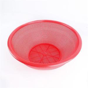 슈마켓 대원화학 원형 소쿠리 8호 (레드) 채반 원형소쿠리 원형채반 주방채반 타공채반 야채바구니 양수