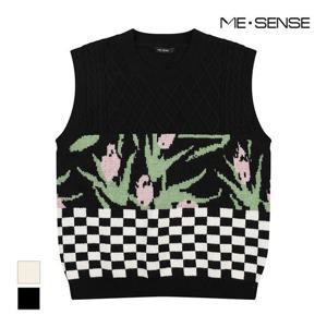 [미센스] 멀티패턴 니트베스트_MB3YKVMG03Z