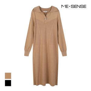 [미센스] 트임카라 벨티트 롱 니트원피스_MB3YKOMD01A