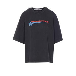 26SS 알렉산더왕 Washed 블랙 로고 T 셔츠 UCC4251863011 TP563751832