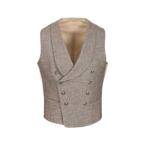 25FW Tagliatore GILET REVIVAL DOPPIO P  VERDE 52 LANA 20 SETA 12 COT 12 POLIA 2 CACH 2 ELASTAN BENFC90044T1250 TP567487755