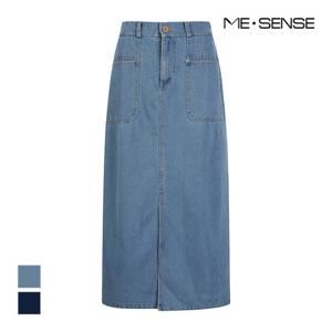 [미센스] 데님 A라인 롱스커트_MB53DSM301Z