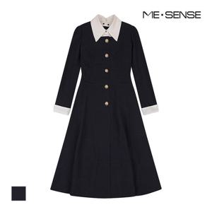 [미센스] 카라배색 롱원피스_MB42OPM181G