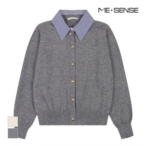 [미센스] 카라배색 가디건_MB43KCM305Z