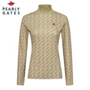 [파리게이츠] 여성 데빌 스마일 패턴 니트 칼라 긴팔 티셔츠