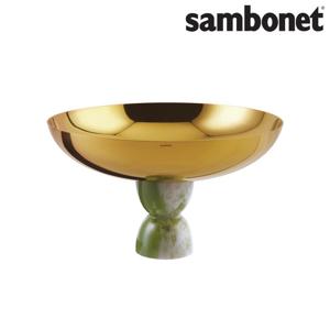 [삼보넷] 마담 샐러드볼 26cm PVD 골드 (그린 제이드)