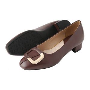 [엘칸토]경량 쿠션 미들힐 구두 여성 펌프스 2XWD12XU_GN