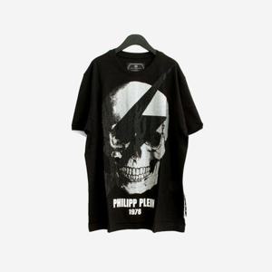 필립플레인 남성 반팔 티셔츠 블랙 MTK3332 PJY002N 02 (C-12)