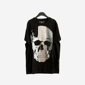 필립플레인 남성 반팔 티셔츠 블랙 MTK3094 PJY002N 02 (B-1)