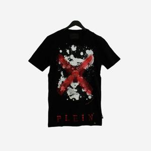 필립플레인 남성 반팔 티셔츠 블랙 MTK2498 PJY002N 02 (A-4)