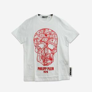 필립플레인 남성 반팔 티셔츠 화이트 MTK3205 PJY002N 0113 (J-8)