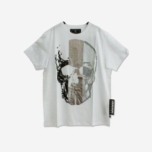 필립플레인 남성 반팔 티셔츠 화이트 MTK3094 PJY002N 01 (J-5)