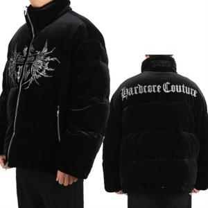 베트멍 UA52JA820B BLACK 크리스탈 로고 패딩 자켓