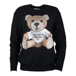 모스키노 A09075402 여성 라운드넥 베어 니트