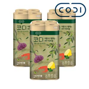 코디 아름드리 기름먹는 키친타올 140매 8롤 X 3개