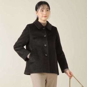 애비뉴투지 엄마옷 알파카 울 모직 싱글 카라 봄 가을 초겨울 반 코트 J12514