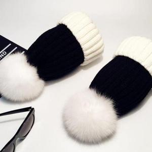 [KN284] 블랑느와르 방울 모자 겨울모자