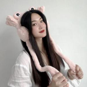 귀마개 움직이는 팔딱 개구리 이어머프 방한귀도리 방한털귀마개 겨울털귀마개 겨울귀덮개 방한귀