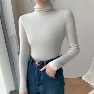 [올리비에스클로젯] 슬림핏 골지 무지 폴라 니트_O2512KN631D