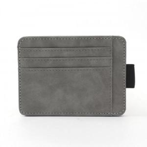 베이직 인조가죽 카드지갑(그레이) 교통카드 포켓지갑
