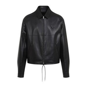 프라다 칼라 가죽 지퍼 재킷 UPW535SOOO14IT F0002