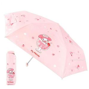 마이멜로디 스파클링 암막코팅 납작 53 3단 수동우산