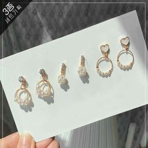 여자친구 선물 여성 패션 페니쉬 귀걸이/귀찌세트
