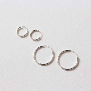 여자친구 선물 올실버 파이프링 귀걸이 1쌍(2개)