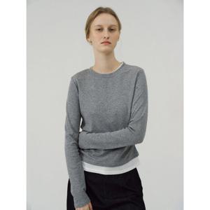 [코인코즈]사이드 셔링 이중 티셔츠_CD5AP657