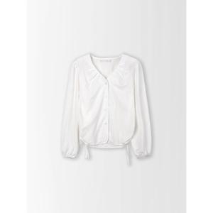 [코인코즈]V넥 셔링 블라우스_CD5AB710