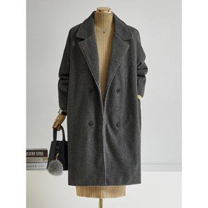 [커스텀에이블]데일리 더블버튼 루즈핏 울 코트_T2512CT610D