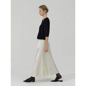 [코인코즈]실키 플리츠 맥시 스커트_CD5WS905