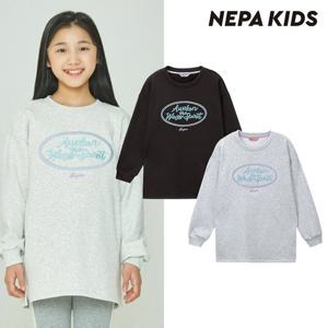 [네파키즈]키즈 룽고 롱 맨투맨_KG85308