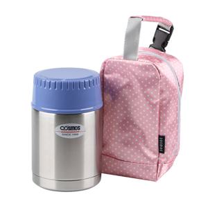 코스모스 등산용 죽통 0.55L 스텐 보온/보냉 도시락 WJ-911
