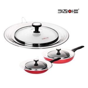 키친아트 후라이팬 뚜껑 멀티커버 유리뚜껑 냄비뚜껑