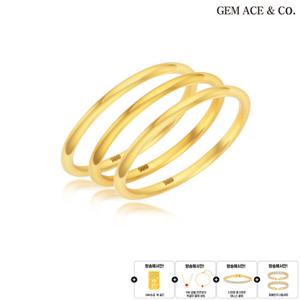 제메이스 순금 레이어드 3종 반지+순금 골드+14K 목걸이+14K 팔찌+파베 반지 2종+테니스 팔찌