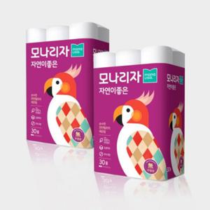 모나리자 녹스 자연이좋은 3겹 30m 30롤 2팩 화장지 휴지_JS