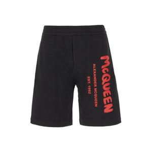 알렉산더 맥퀸 숏팬츠 688717QTAAB 0509 BLACK LUST RED