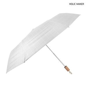 홀릭메이커 여자 3단 양우산 HODR040 체크 수동 양산
