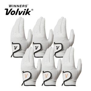볼빅 퍼포먼스 양피 남성용 여성용 골프왼손장갑 화이트 3장 세트