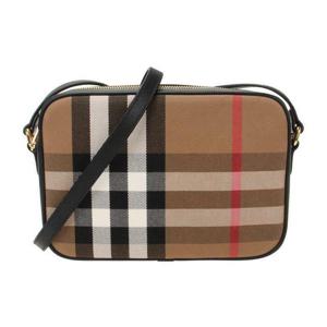 (명품) 버버리 체크 레더 카메라 백 8084027 1