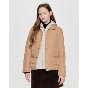 헤지스 여성 25FW 시즌오프ONLINE EXCLUSIVE 카멜 리버시블 구스다운 패딩점퍼 HSJU5D002CM