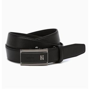 [헤지스ACC] 블랙 버클 로고장식 소가죽 자동벨트 HJBE6E780BK