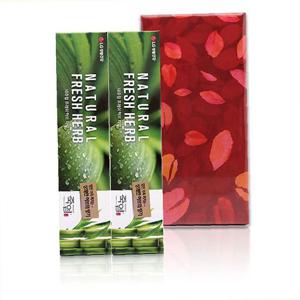 선물세트 죽염 네츄럴프레쉬허브치약 160g 2개 추석